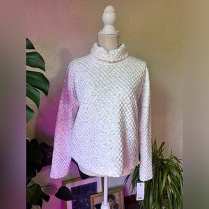 Women’s White Speckled Apana Yoga Sweater